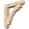 Ekena Millwork Merced Arts and Crafts Smooth Bracket w/ Offset Brace, Douglas Fir, 7 1/2"W x 40"D x 40"H BKT0806X40X40MRC03SDF - alternate 1